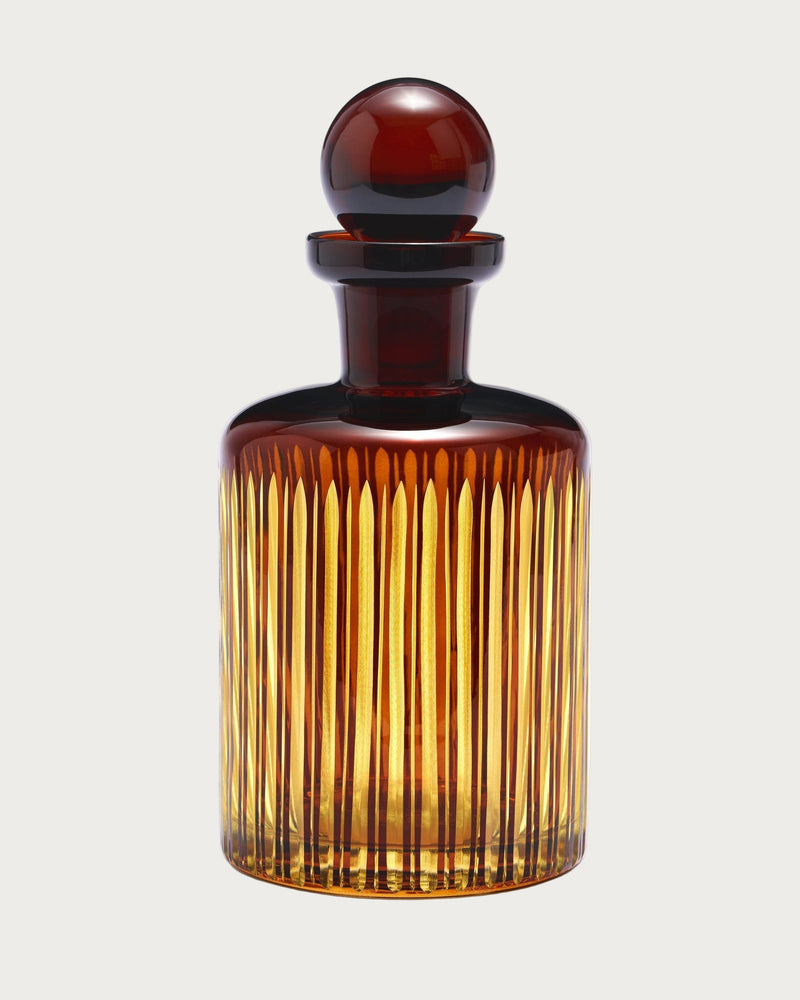 Prism Decanter - Amber by Lobjet | The Oblist — handcrafted amber glass design