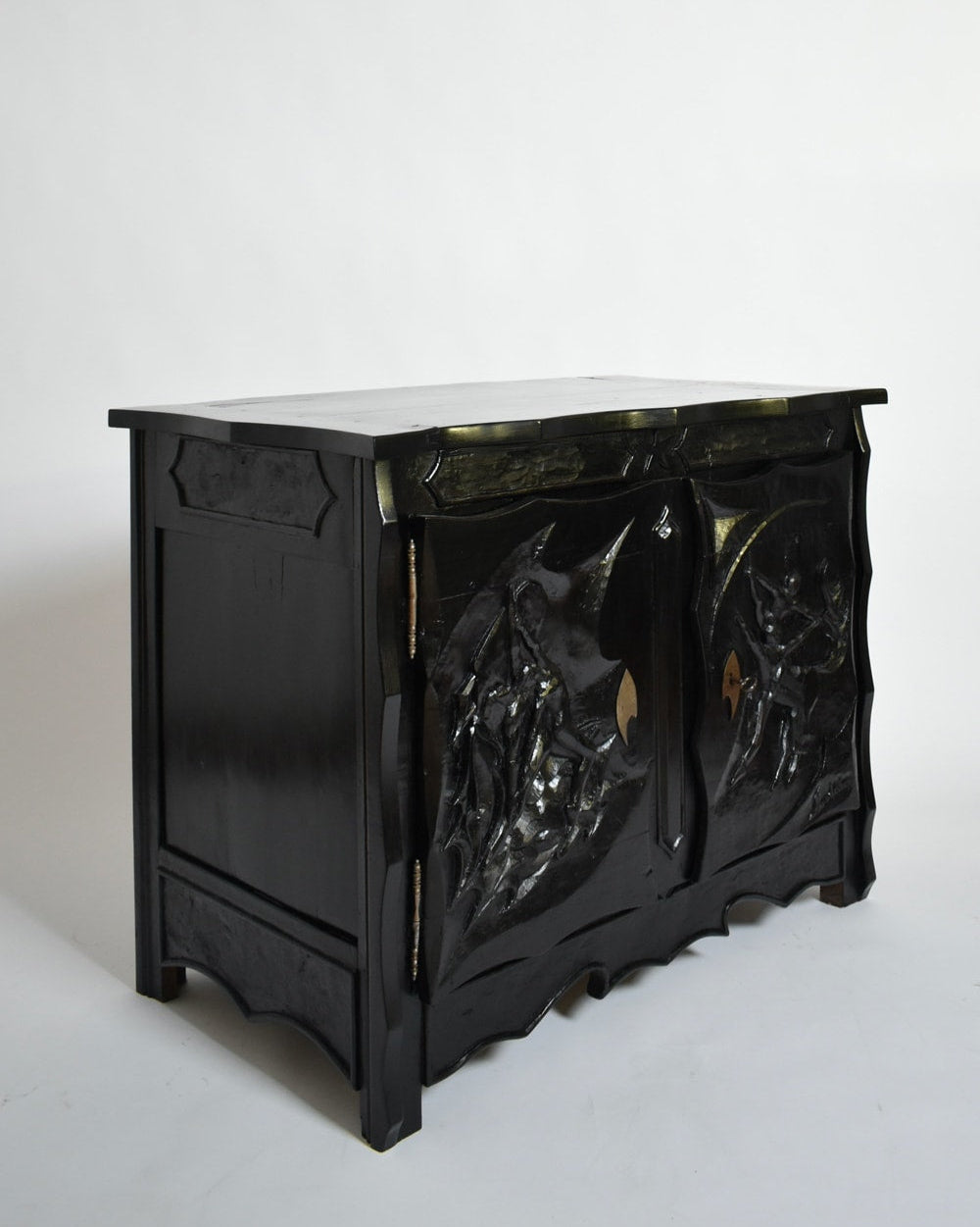 Johnny Ludécher Brutalist Cabinet, 1950s