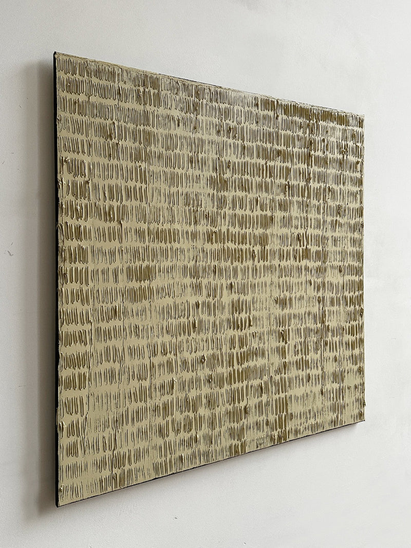 Buff Titanium - Turf Series' Painting — close-up of textured surface in neutral tones