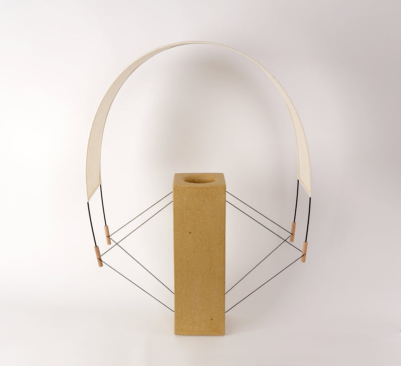 Coastal Modern Table Lamps in Raw clay - Lumia - Collection Aura by Maison Cédrat | The Oblist — handcrafted raw clay design