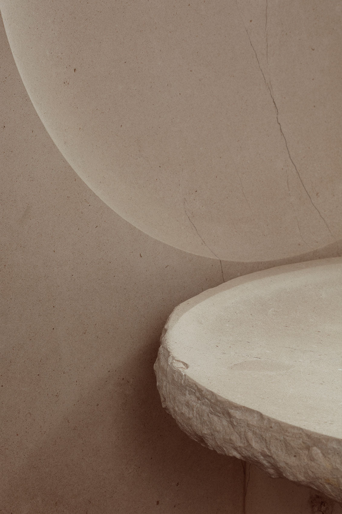 VAGA Chair in Stone and Limestone — alternate view