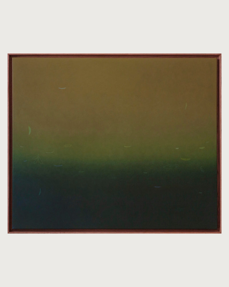 Within Canopy #1 by Rebecca von Matérn | The Oblist — contemporary green gradient painting