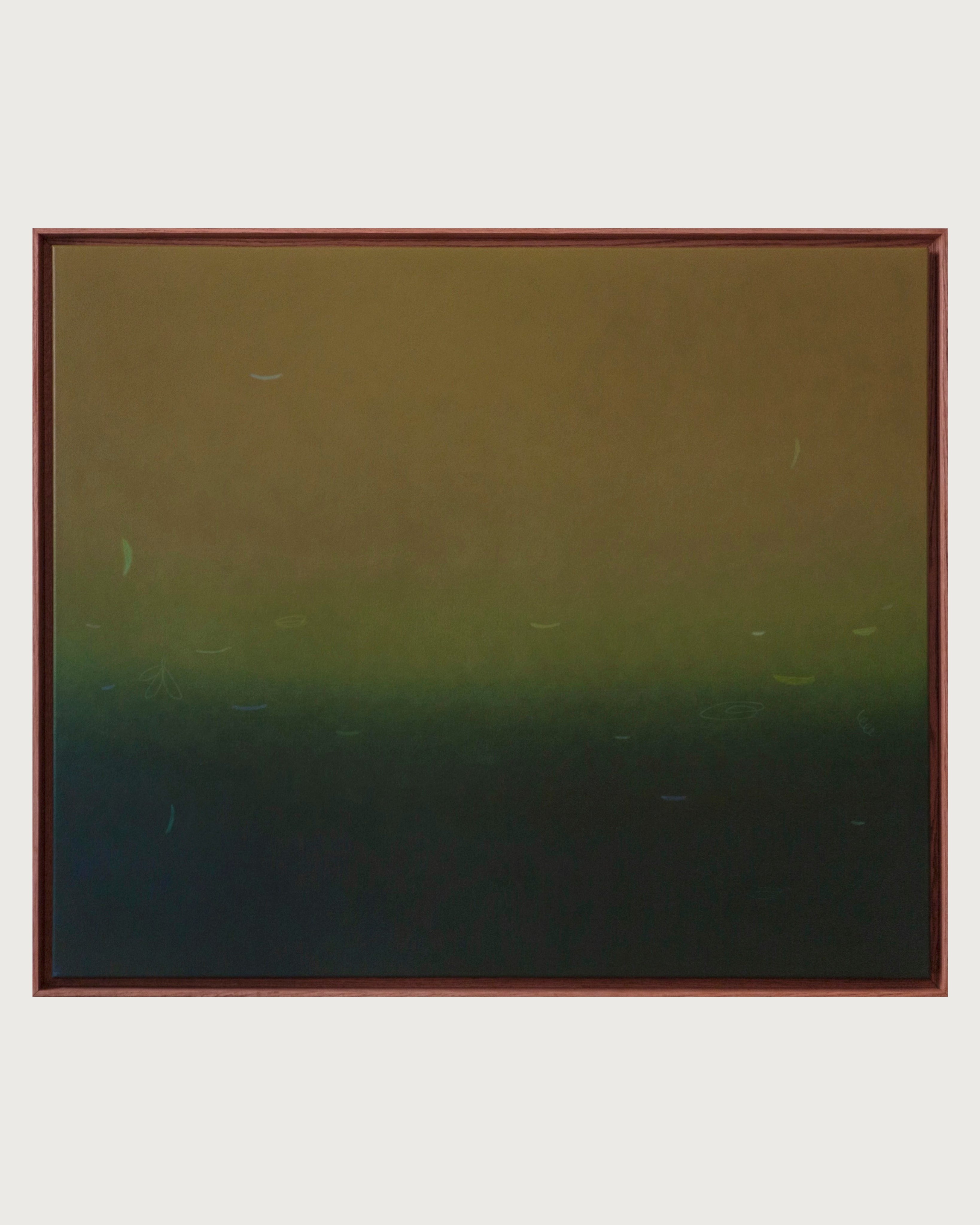 Within Canopy #1 by Rebecca von Matérn | The Oblist — contemporary green gradient painting