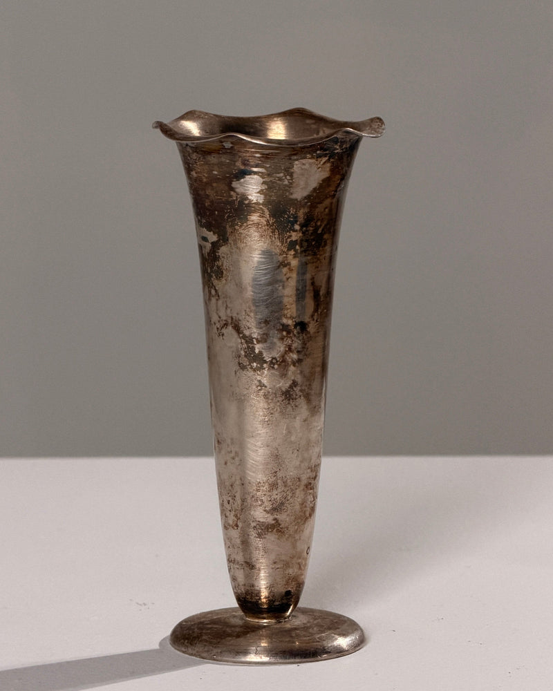 Silver-plated Metal Chalice by Figuresdesign | The Oblist — vintage silver finish