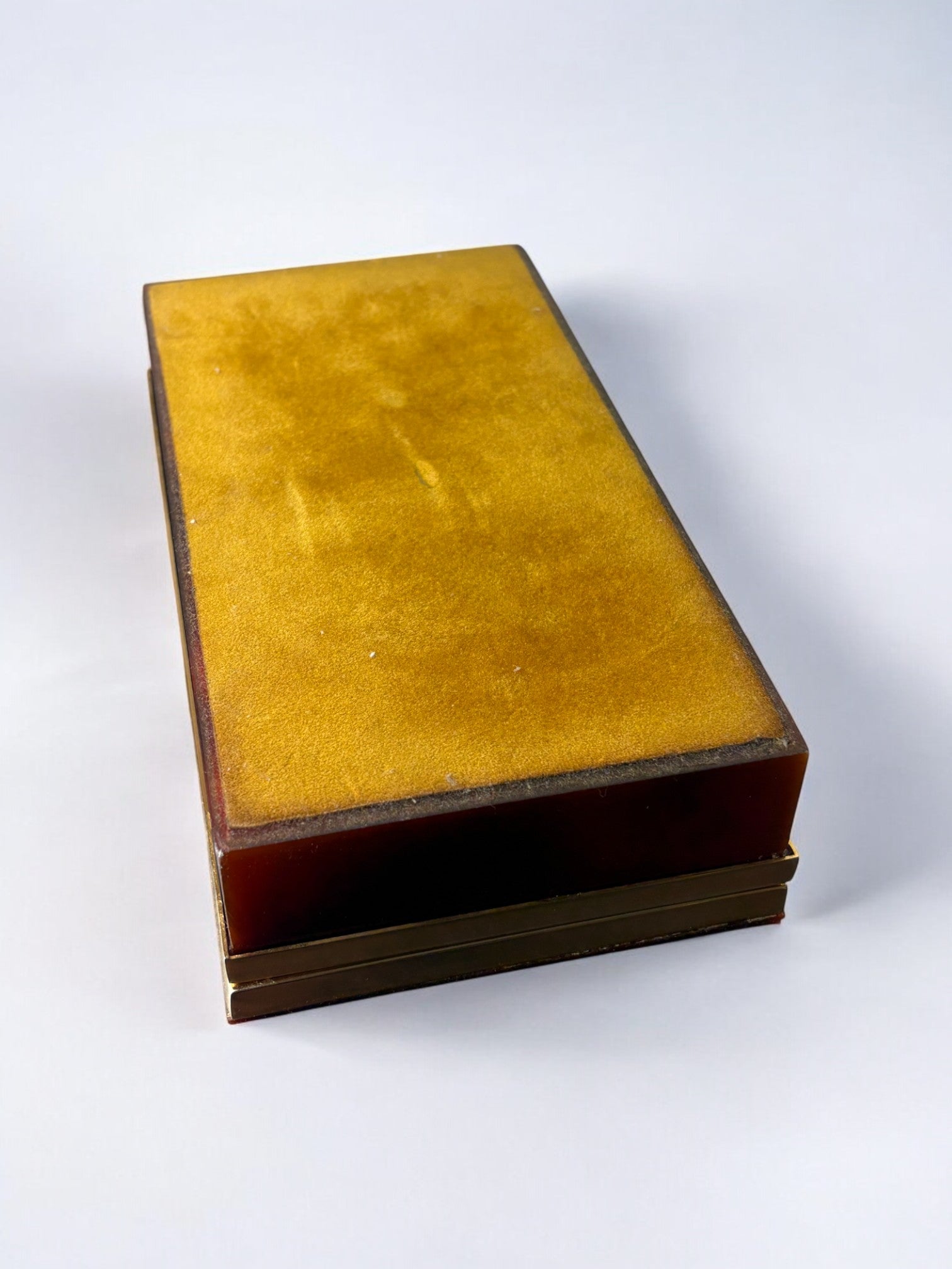 Faux Tortoise Shell Dior vanity box, Italy, 1970's — alternate view