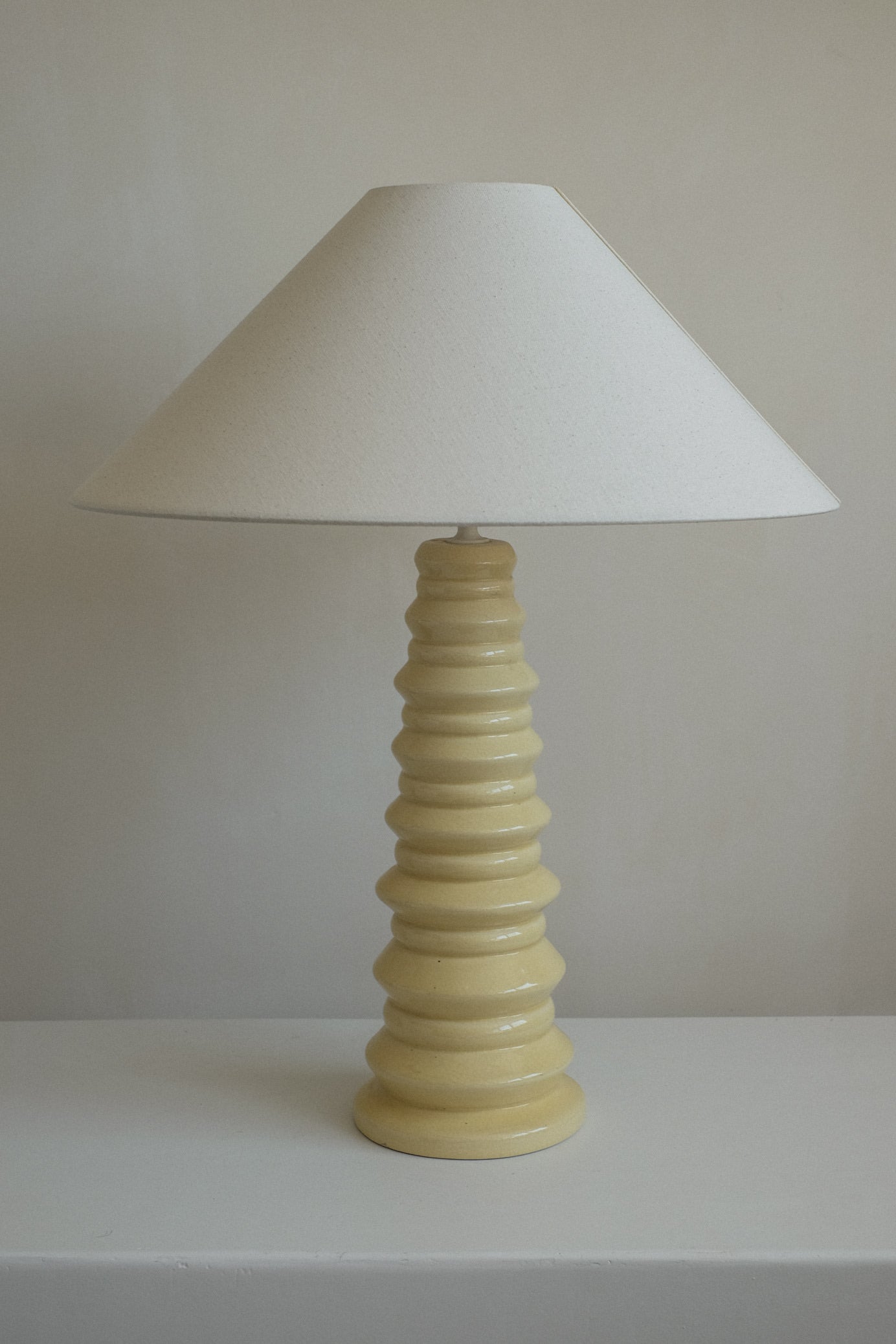 French Ceramic Table Lamp — lifestyle setting