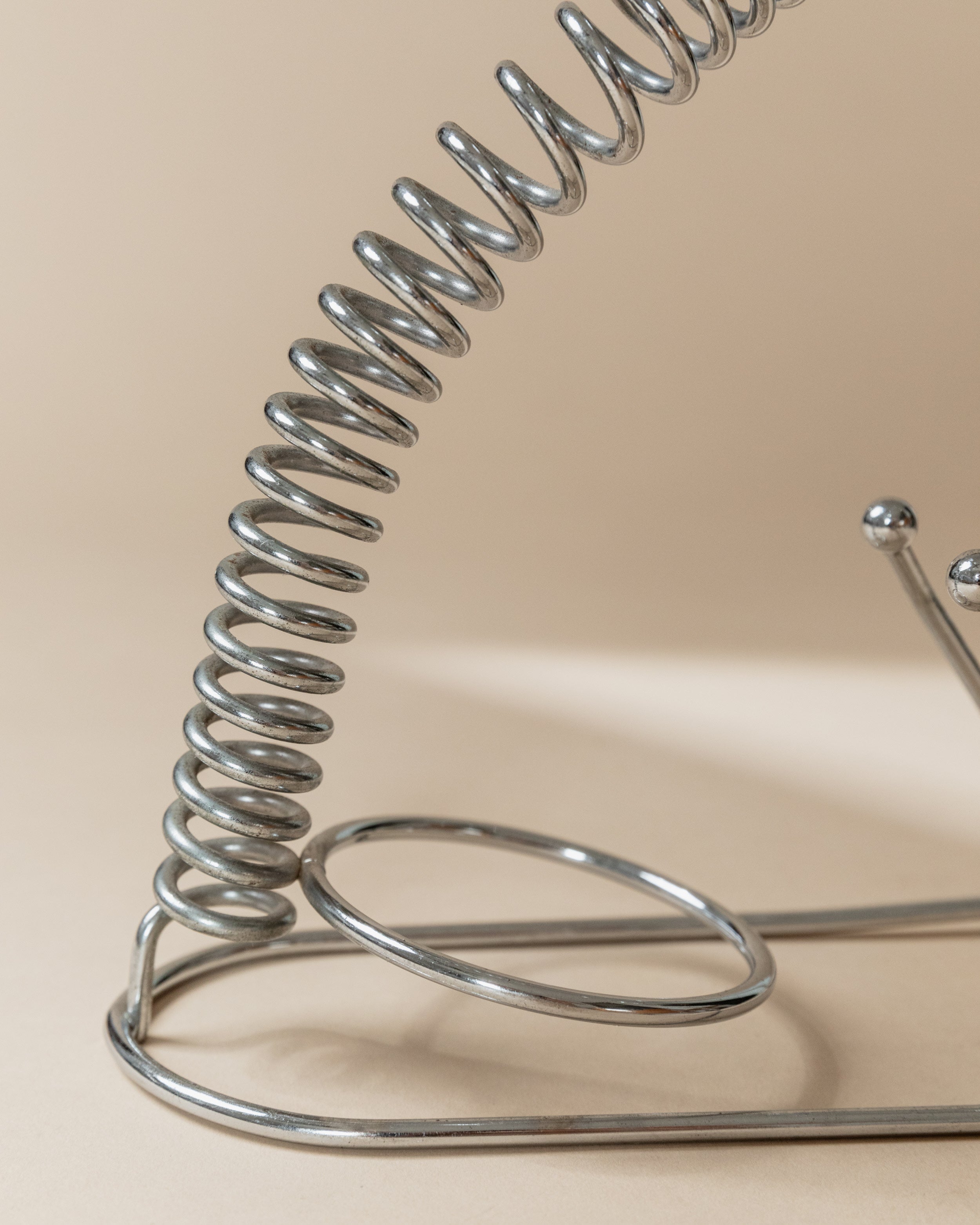 Porte-bouteille en acier inoxydable, Italie années 1980