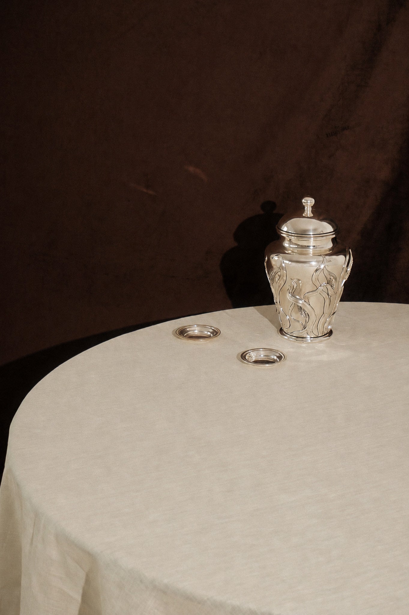 Silver-Plated Potiche by Marcello Giorgio — lifestyle setting