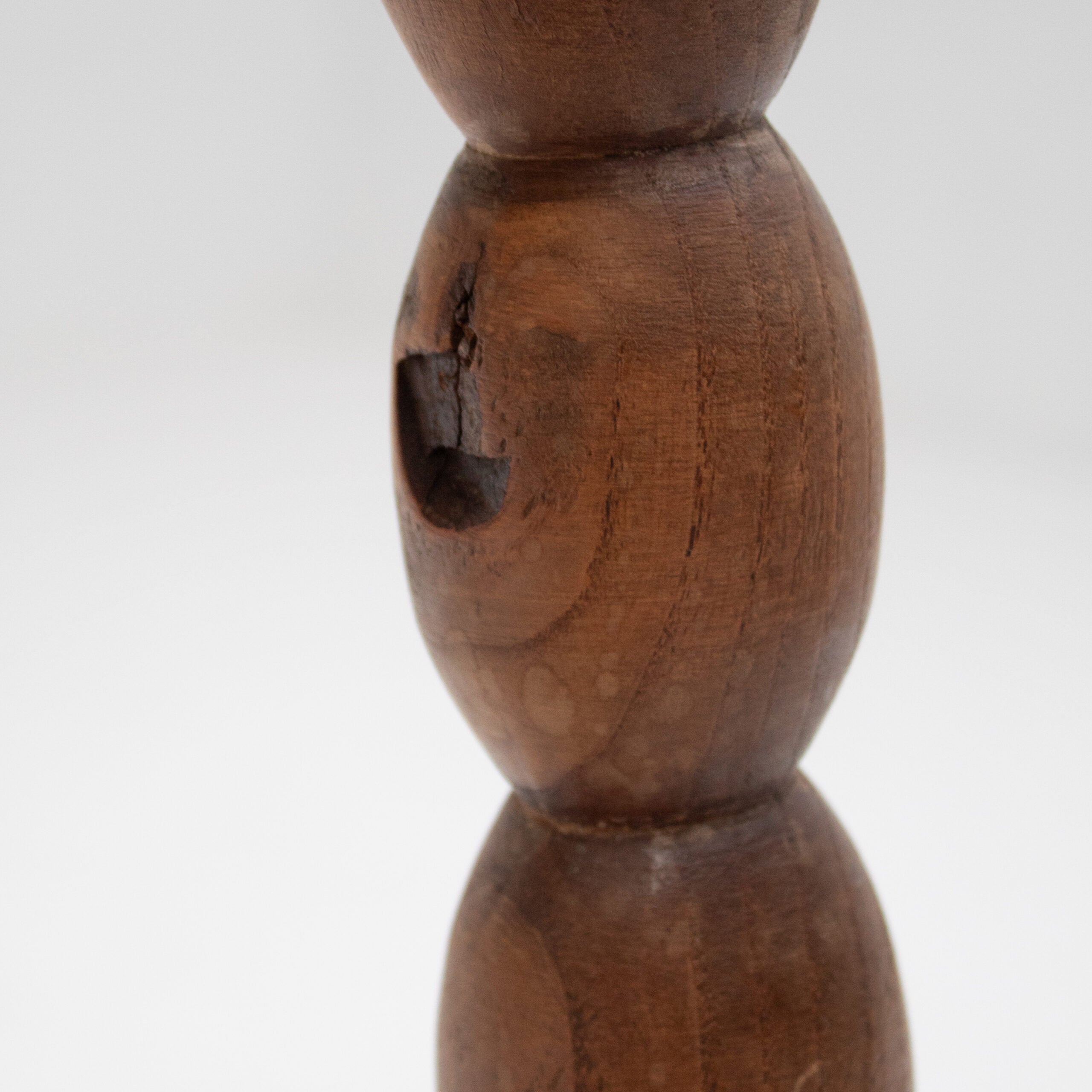 Bobbin Stool in Solid Walnut Wood — lifestyle setting
