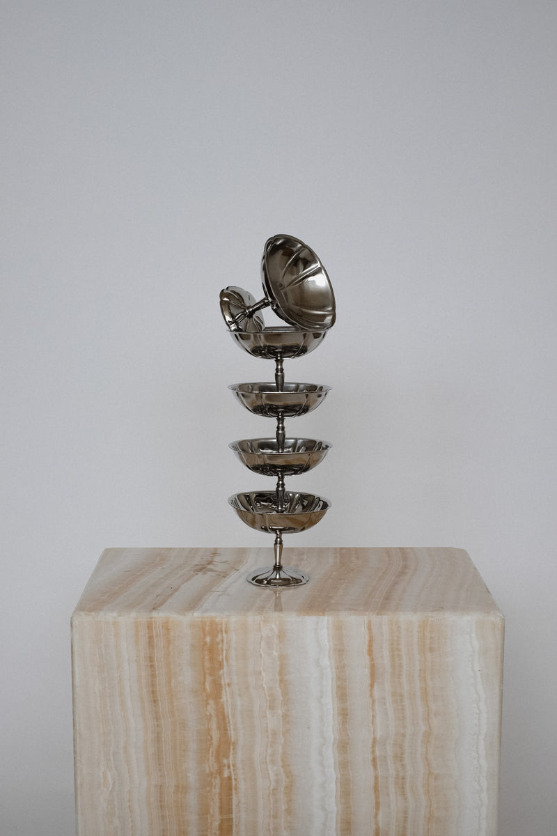 Set Large Ice Coupes by septembre studios | The Oblist — stainless steel, modern design
