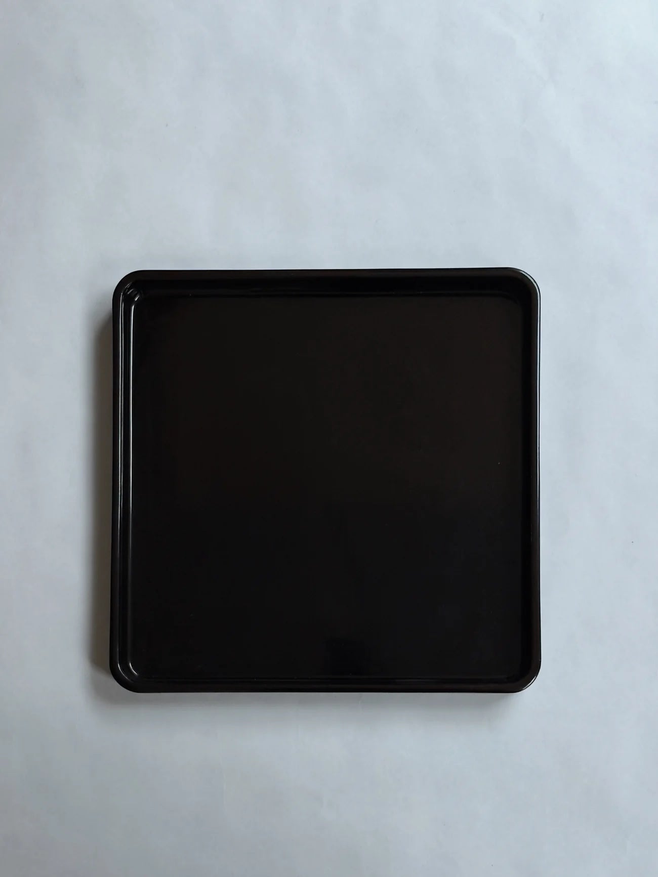 Antique Japanese Lacquer Tray, 1920s — top view on white background