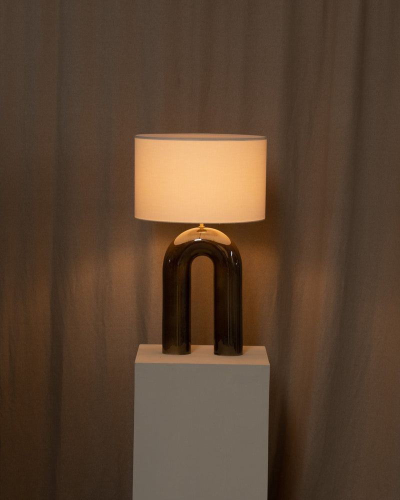 'Arko' Table Lamp in Green Ceramic by Simone & Marcel | The Oblist