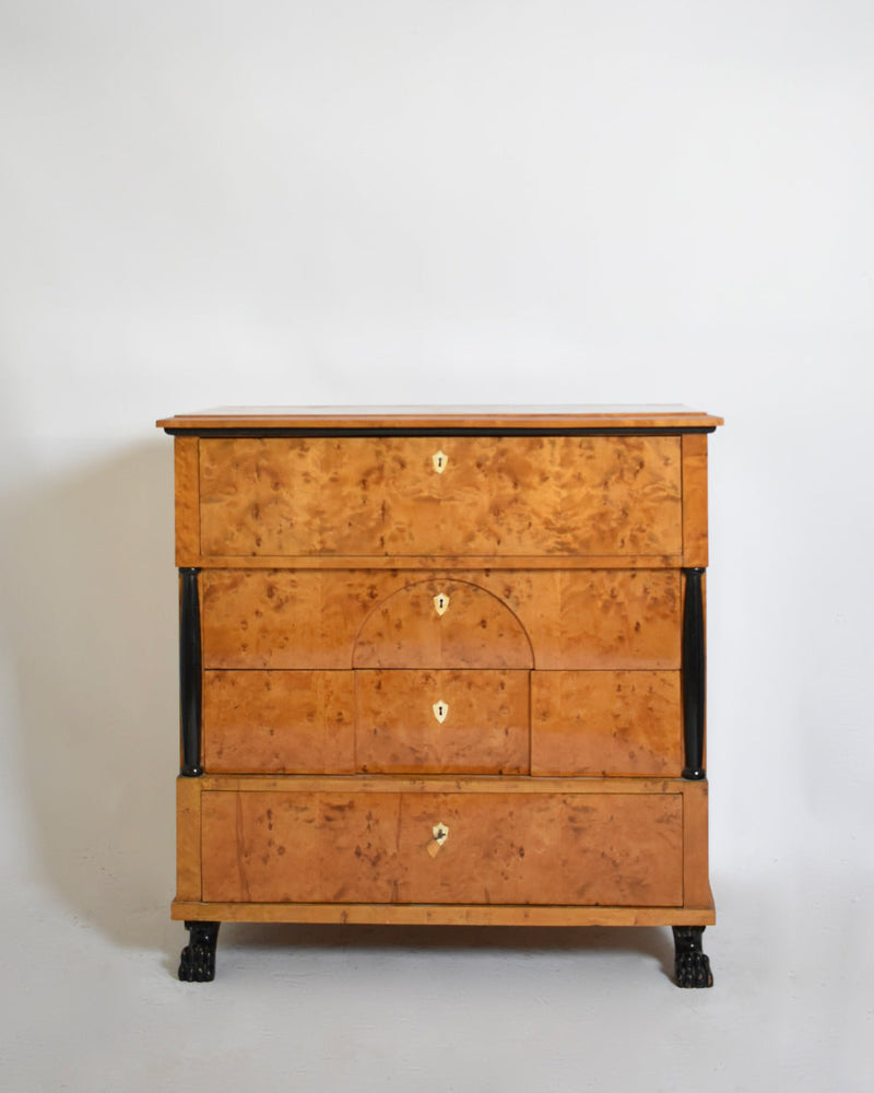 Biedermeier chest of drawers, XIXth c. — detail view