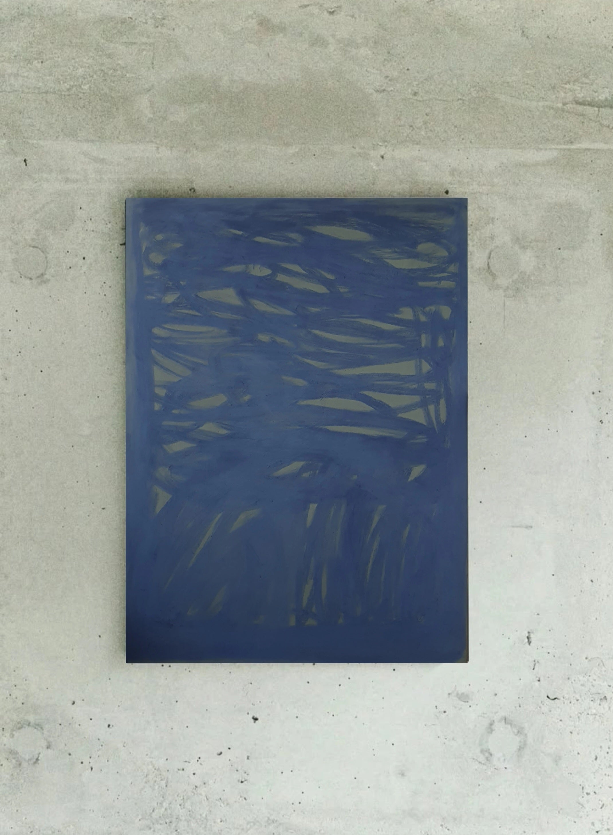 'Study of Mood' Painting in Sapphire
