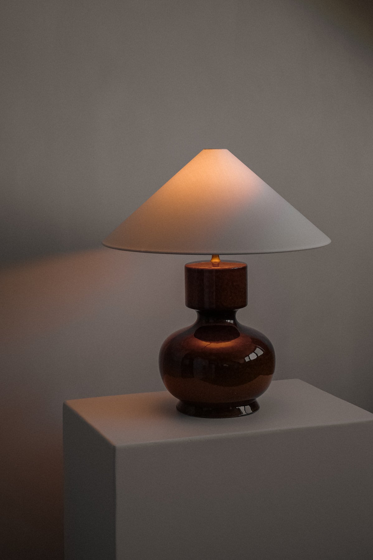 Large Ceramic Table Lamp — close-up
