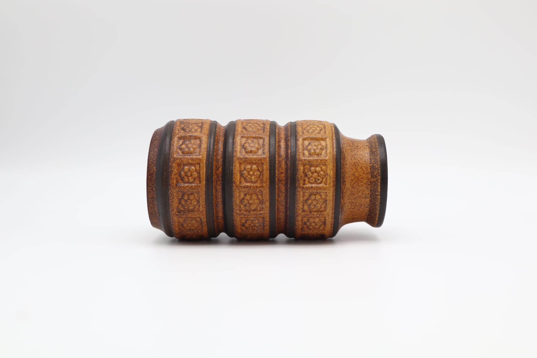 Vintage 'Tundra' Ceramic Vase by Scheurich – West Germany, 1960s/1970s — side angle