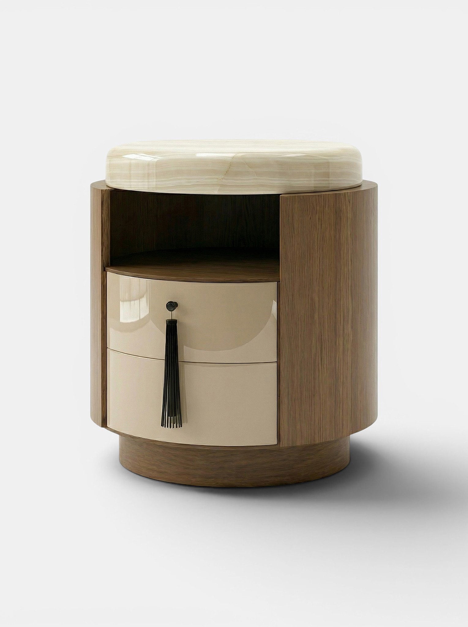 Pompon Oak Off-White And Ivory Onyx — detail view