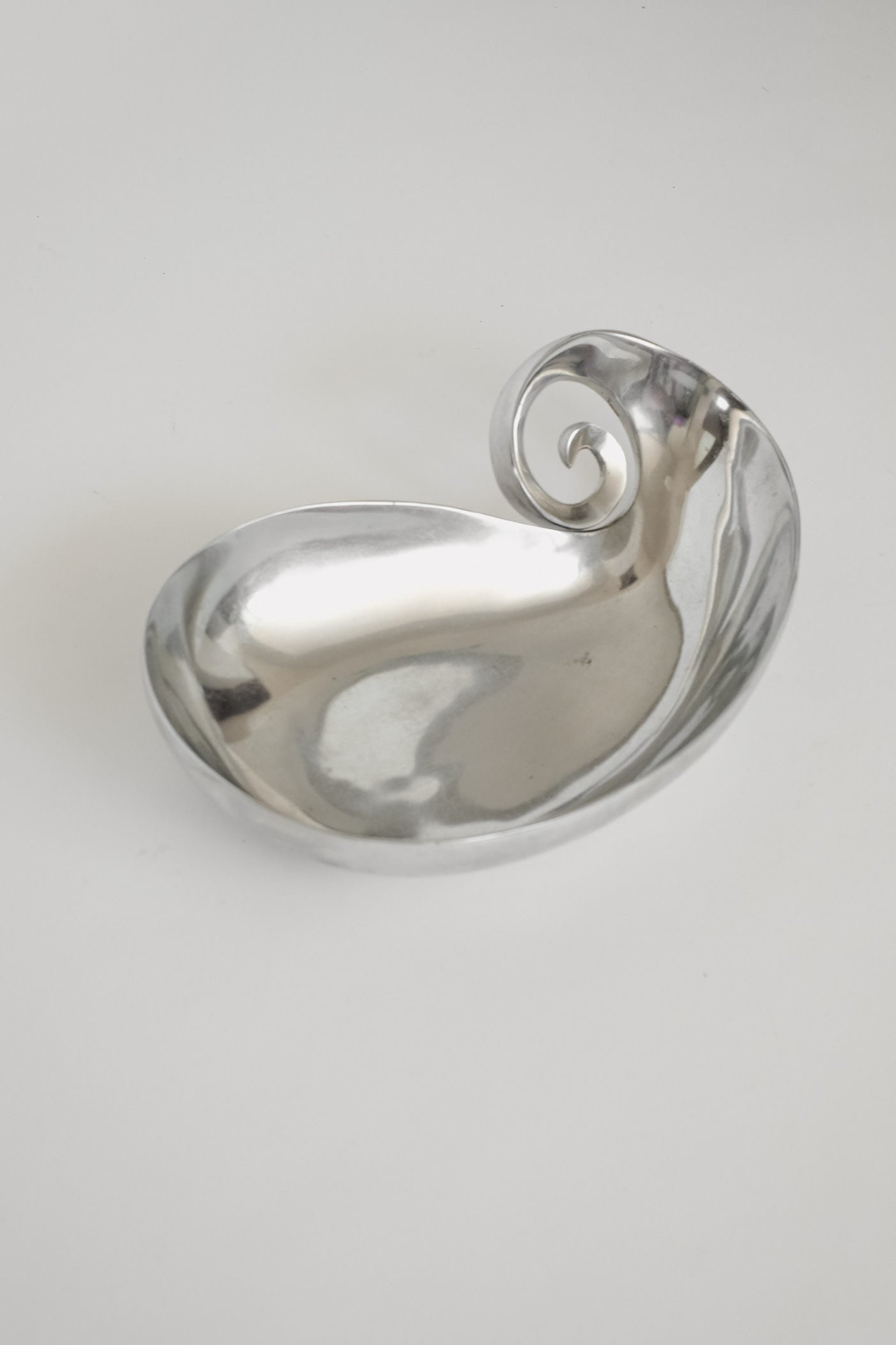 Elegant Aluminium Spiral Dish — in context