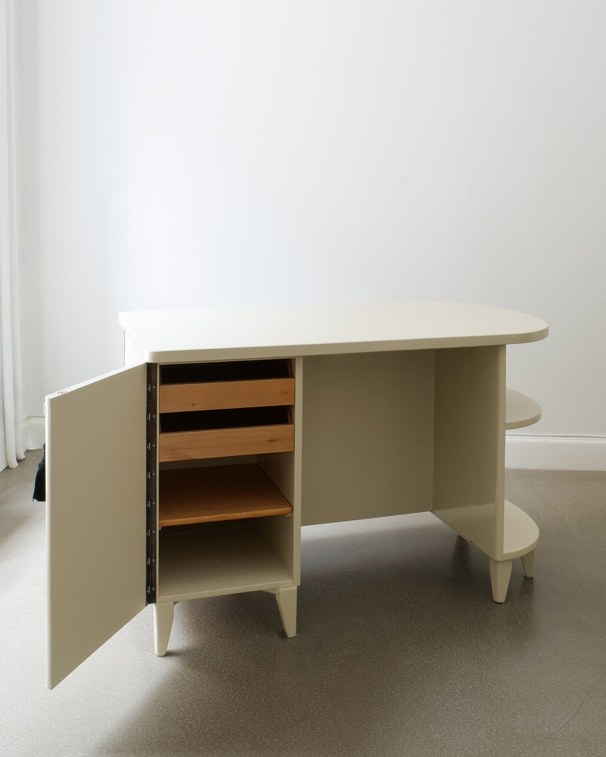 1930s Swedish Lacquered Desk/Console  — lifestyle setting
