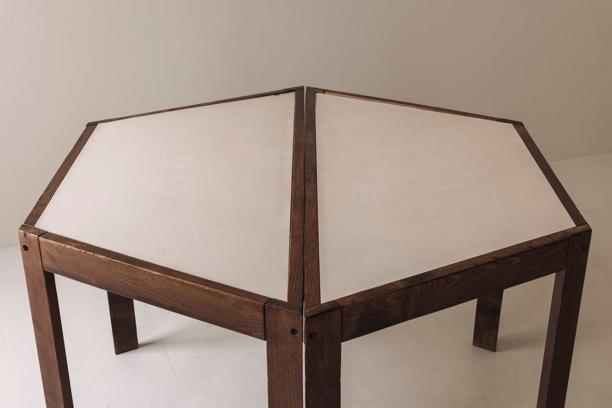 Geometric Side Tables, France 1970s — close-up
