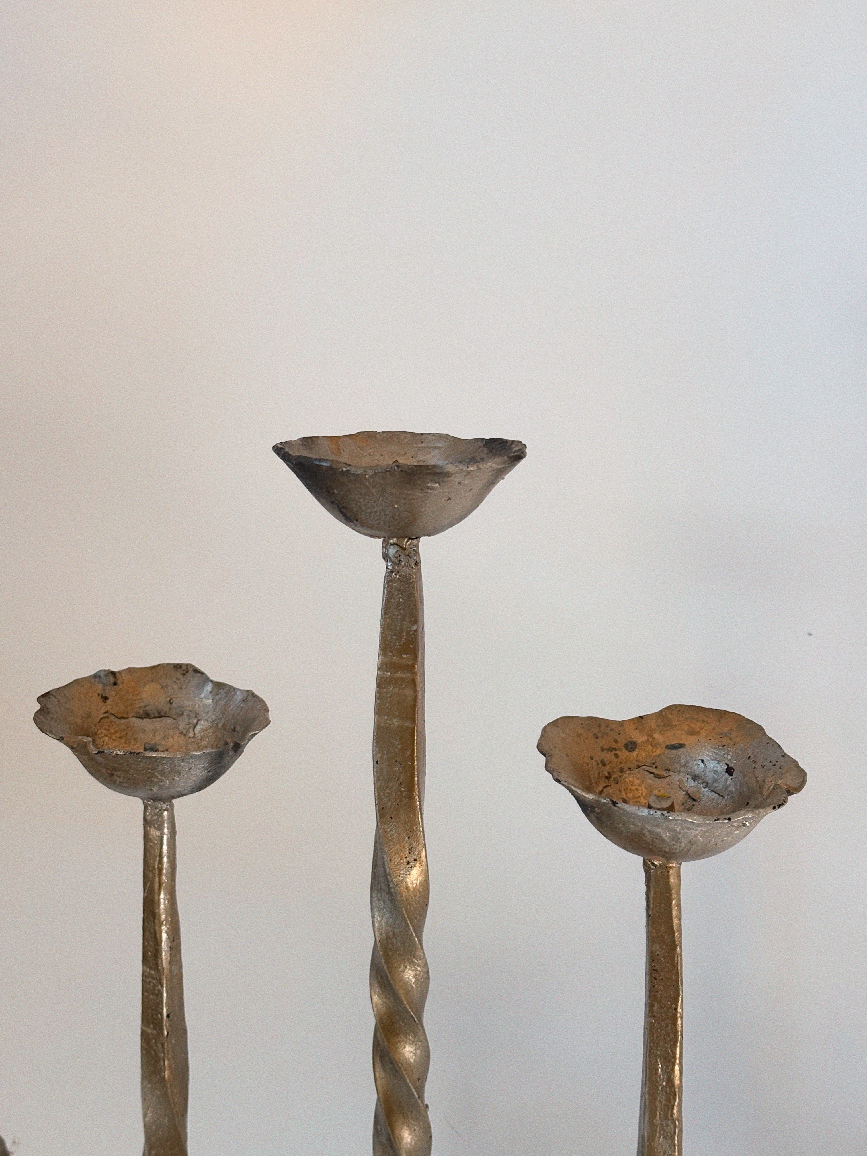 Folk Art 5 Arm Candelabra, Poland — alternate view