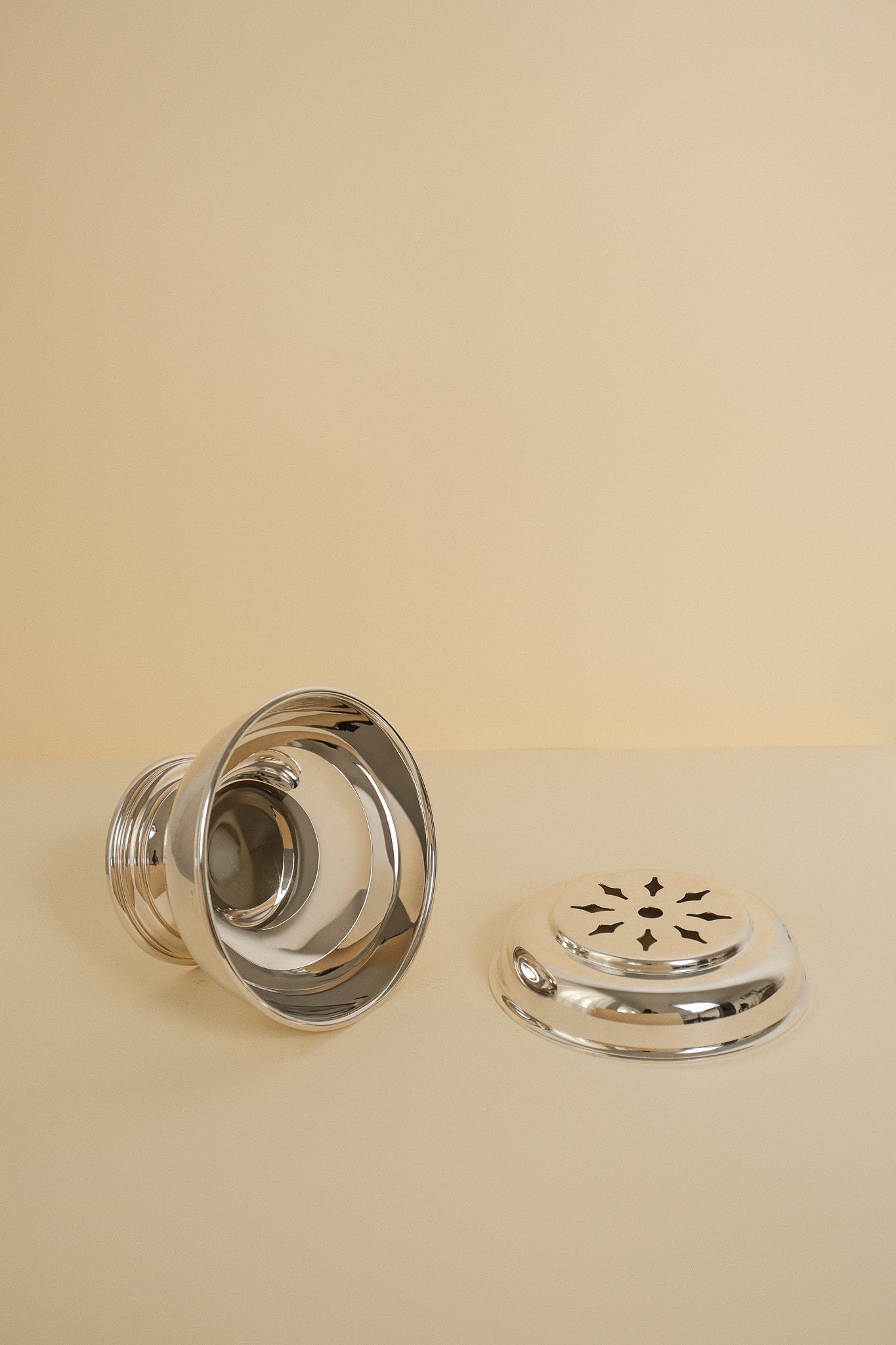 Silver-Plated Butter Press — alternate view