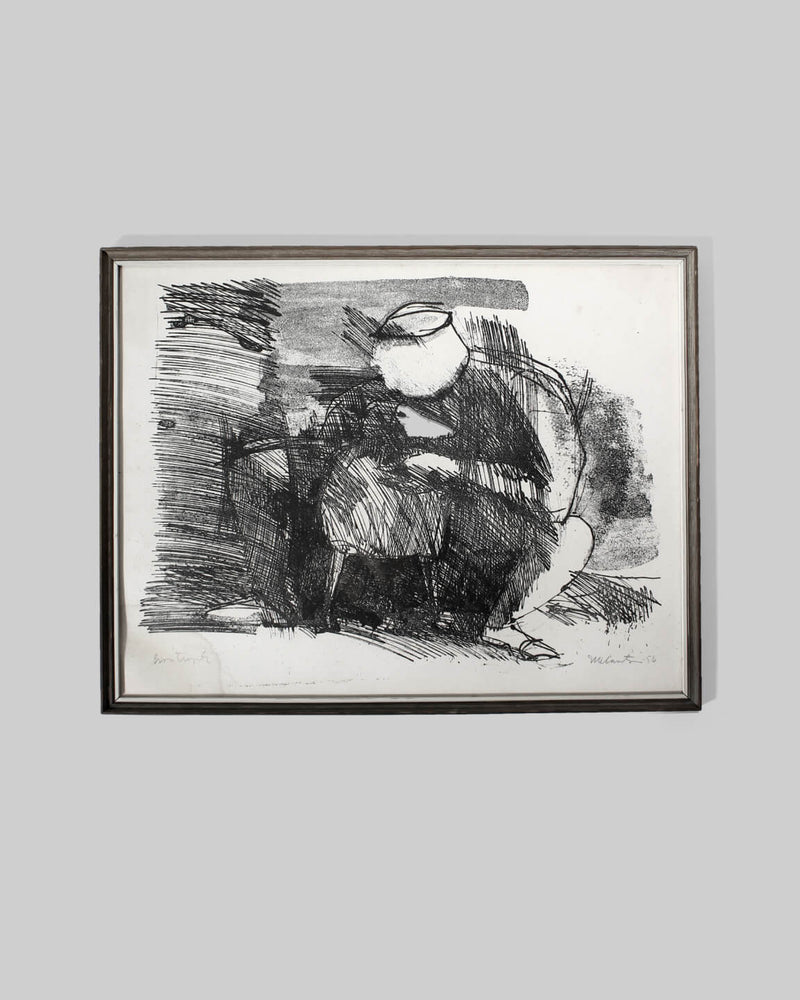 Swedish Rustic Etching On The Paper, 1956 by Vintage Stories | The Oblist — black ink on paper