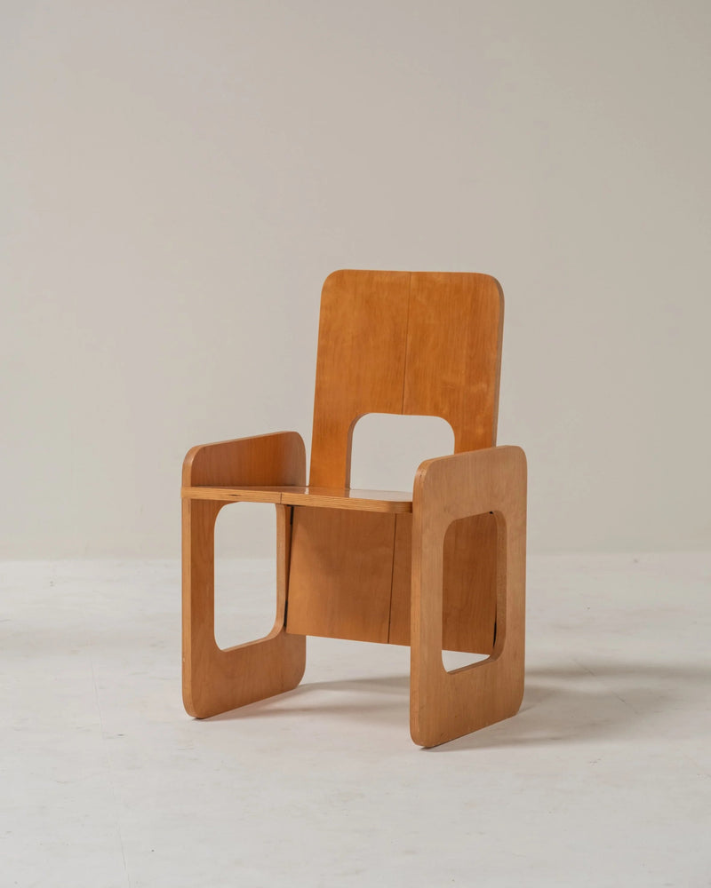 Folding ‘La Prora’ Chair by Anonima Design for Bonetto, Italy, 1970s — lifestyle setting