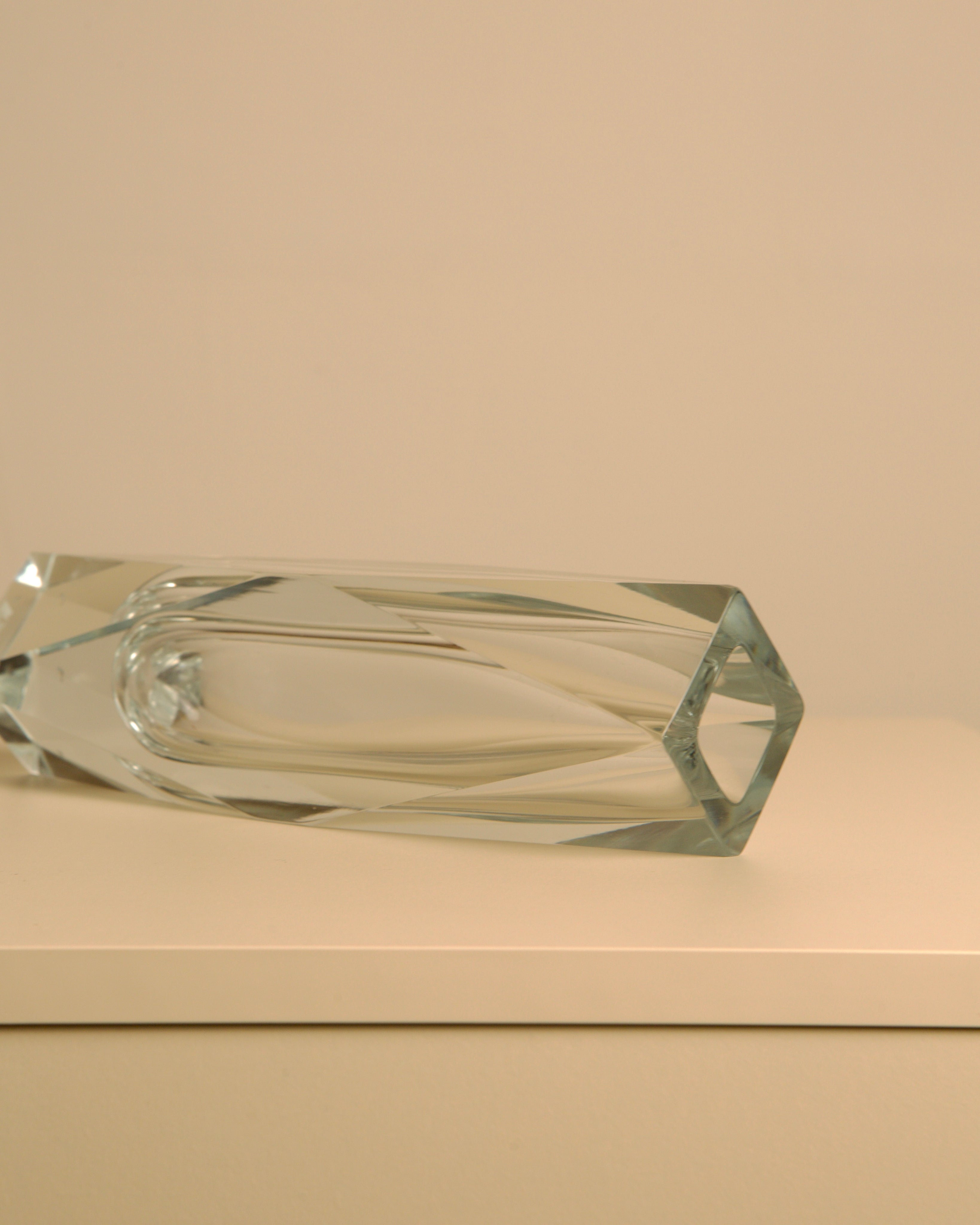 Grand vase "Diamant" par Flavio Poli pour Seguso des années 70