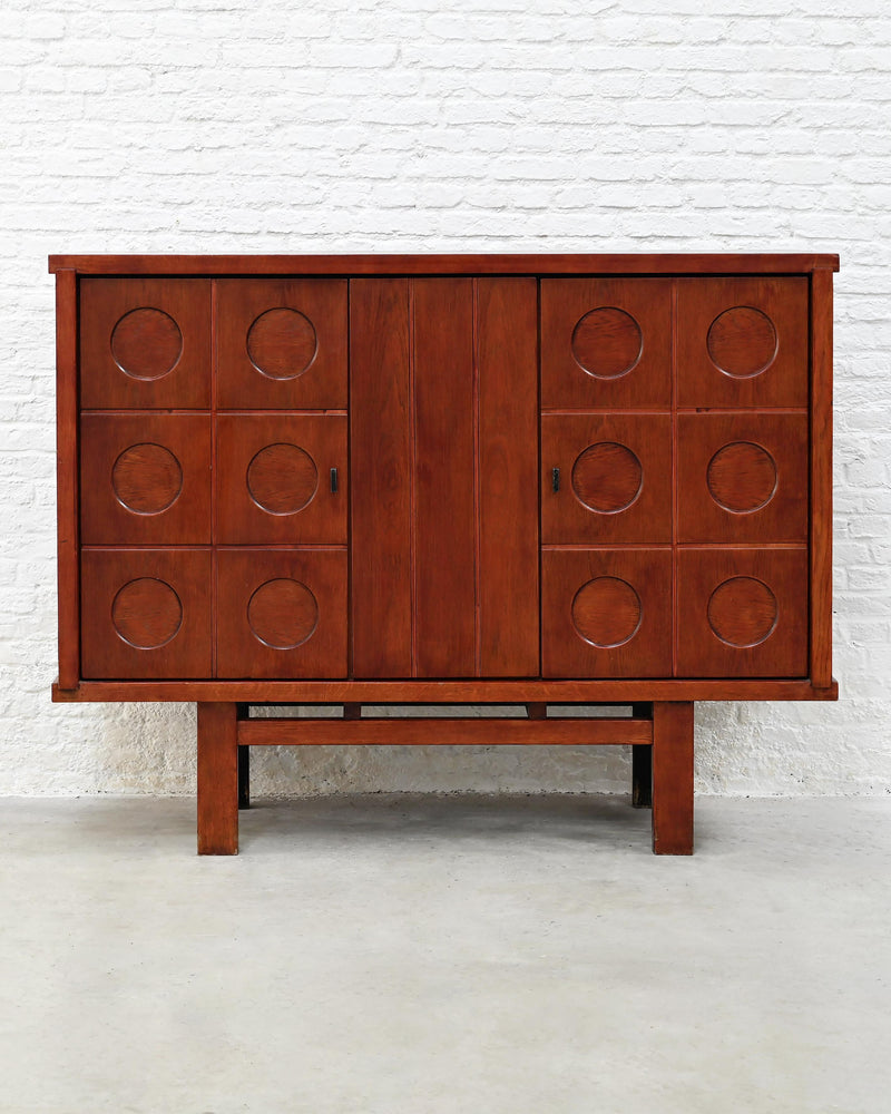 Brutalist Oak Bar Cabinet by Introverso | The Oblist