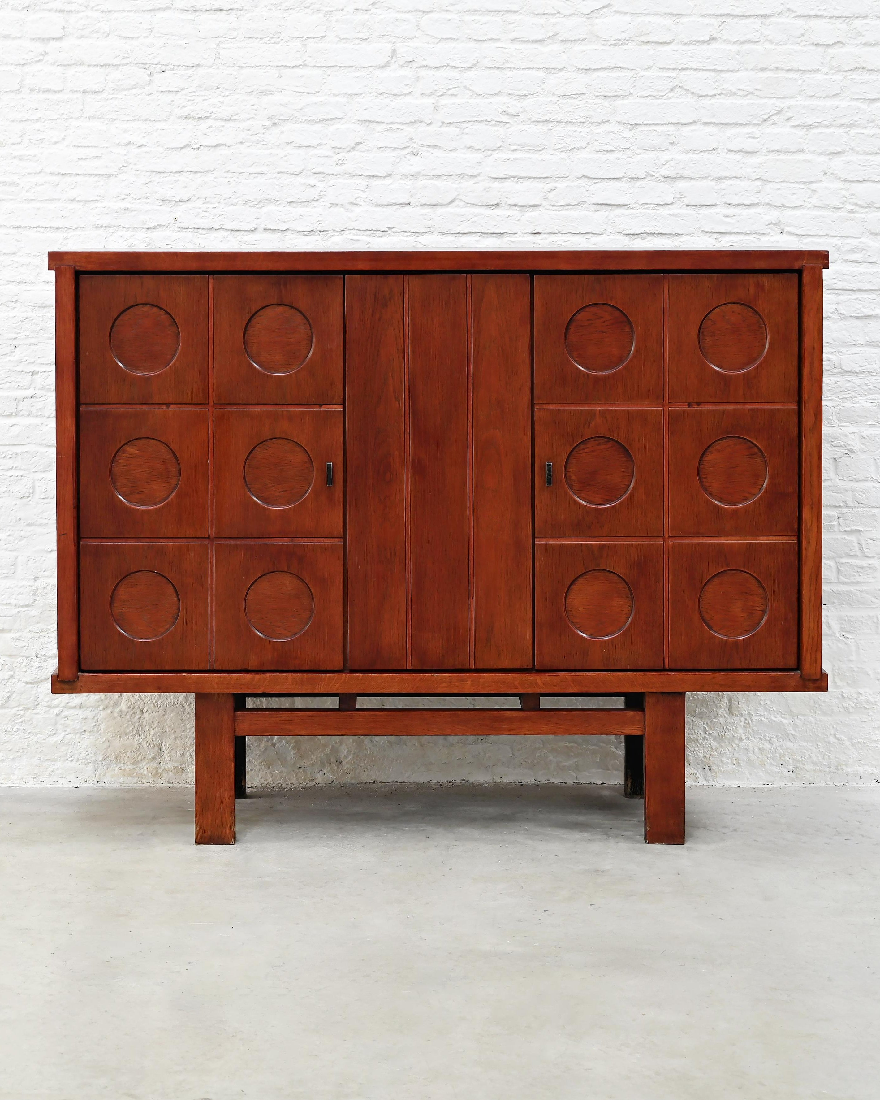 Brutalist Oak Bar Cabinet by Introverso | The Oblist