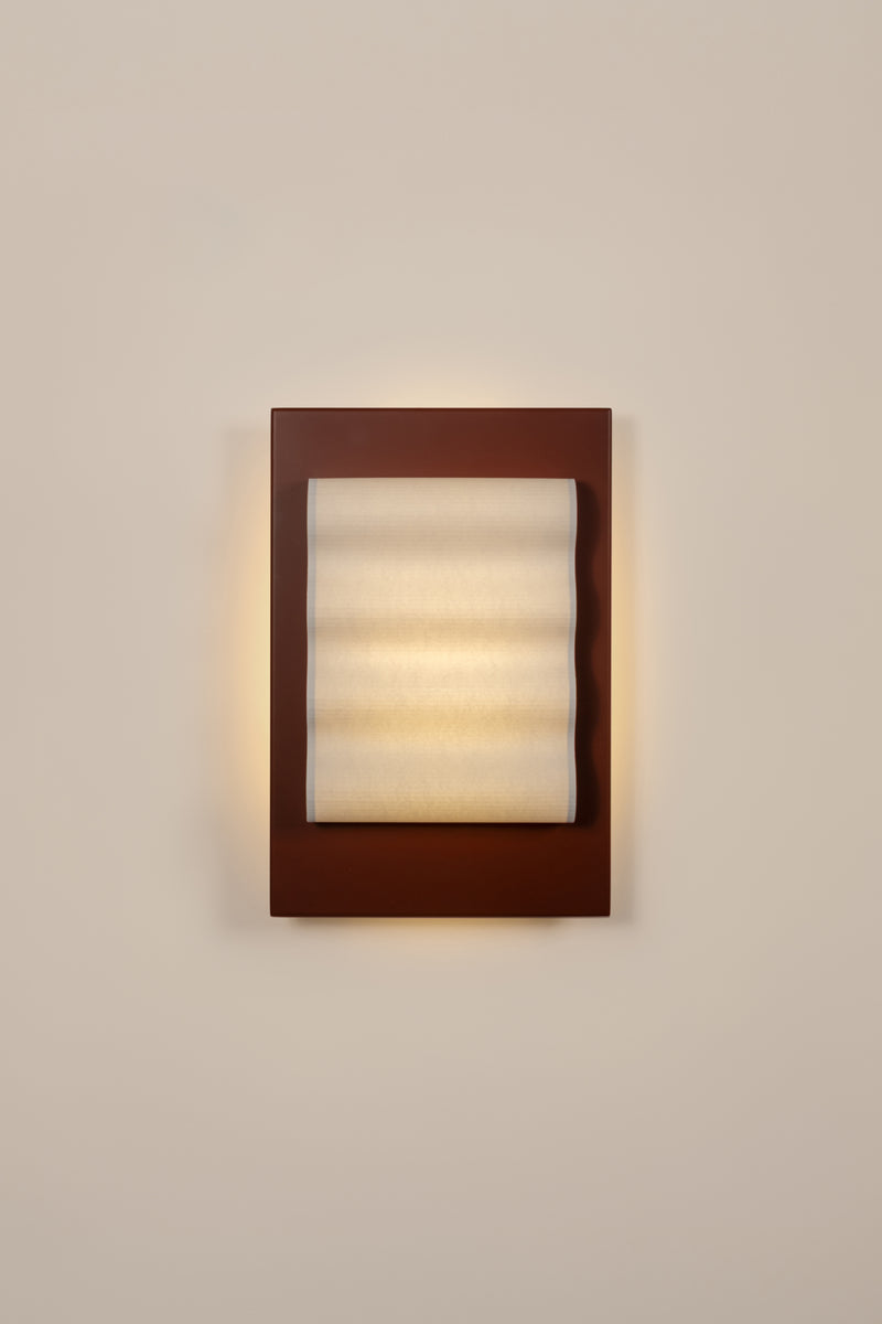 Frame Brun M by Violaine d'Harcourt | The Oblist — handcrafted brown wall lamp