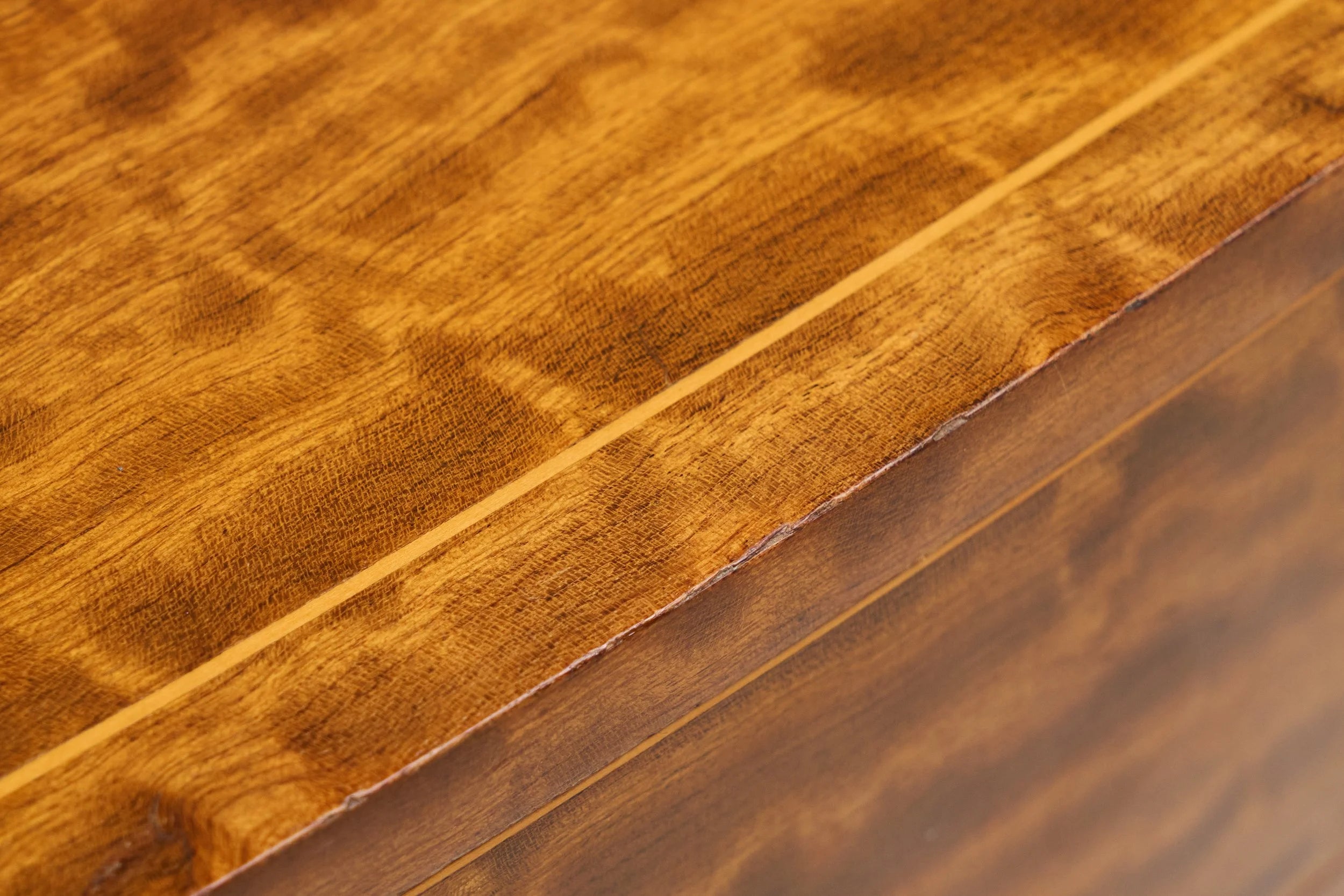 Art Deco Chest of Drawers in Wonderfully Expressive Maple England 1930s — in context
