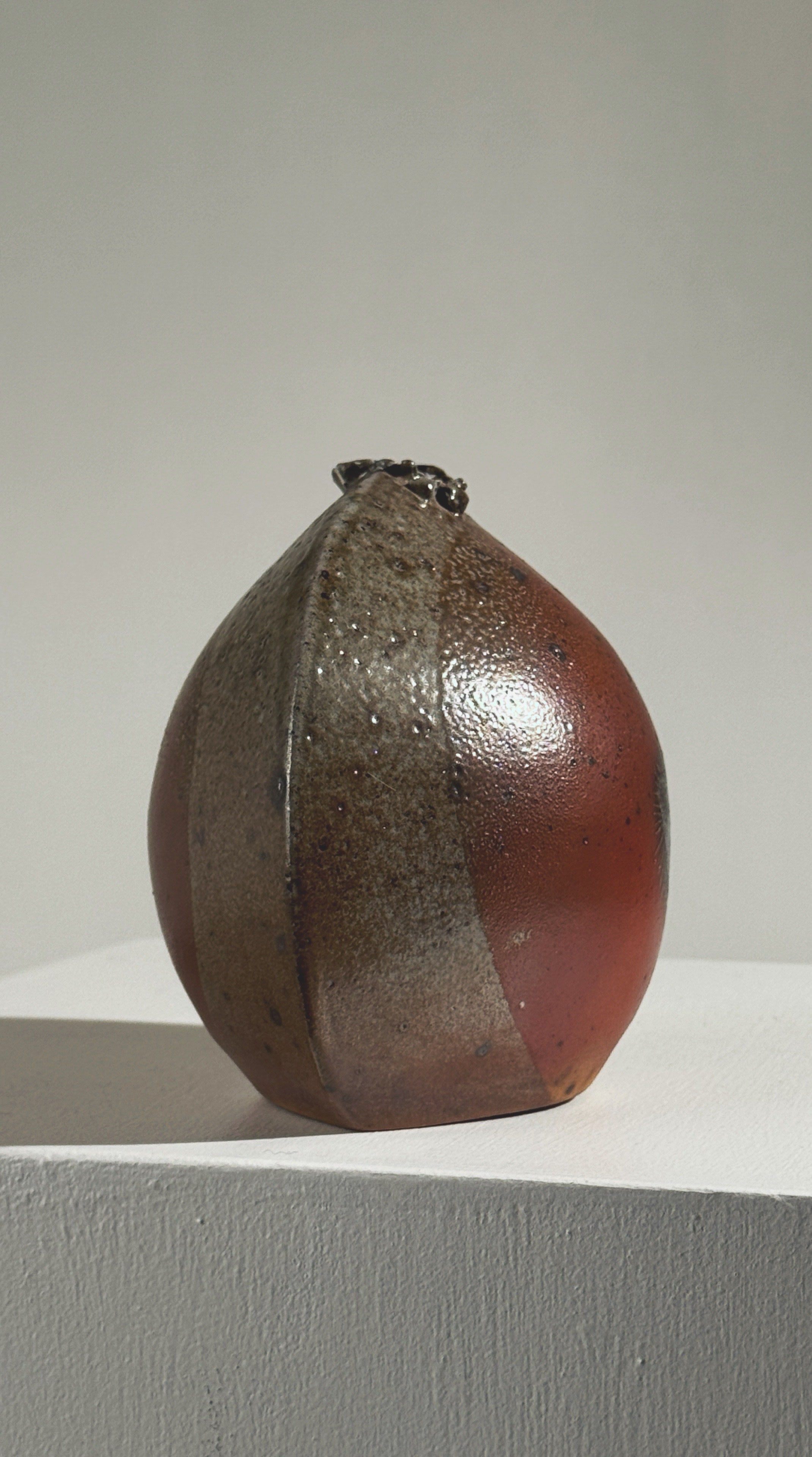 Stoneware Soliflore Vase by Gustave Tiffoche, circa 1965