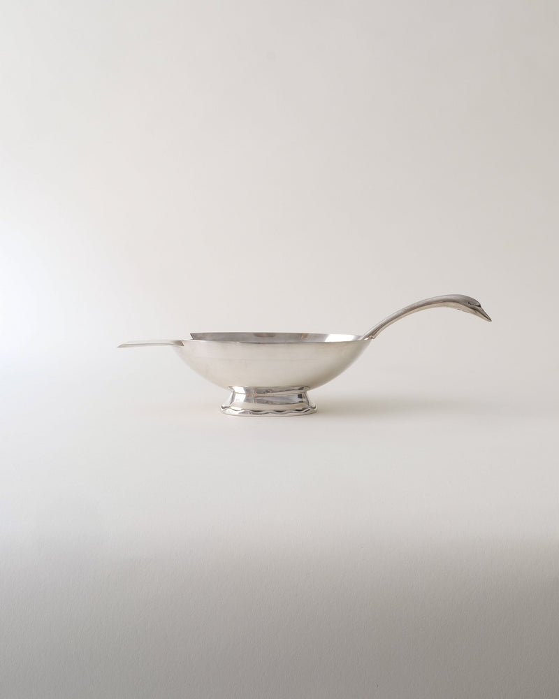Christofle Silver Swan by Collection apart | The Oblist — handcrafted silver shallow bowl