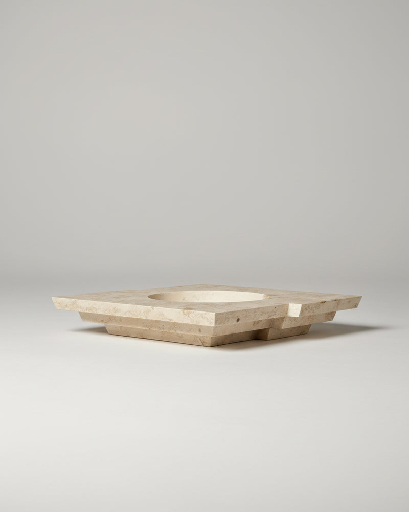Taes Bowl by Mokko | The Oblist — handcrafted stone, neutral color