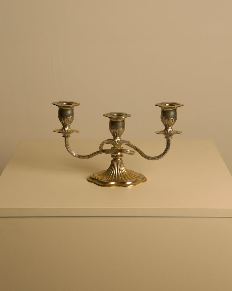 Italian "Medusa" Metal Candleholders, 1960s by Treaptyque | The Oblist — vintage silver metal design
