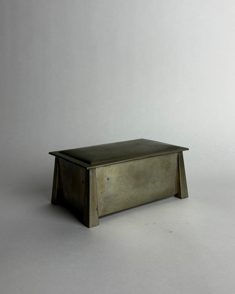 Vintage Boxes in Nickel - Lidded Cigarette Collection by somewhere someplace shop | The Oblist
