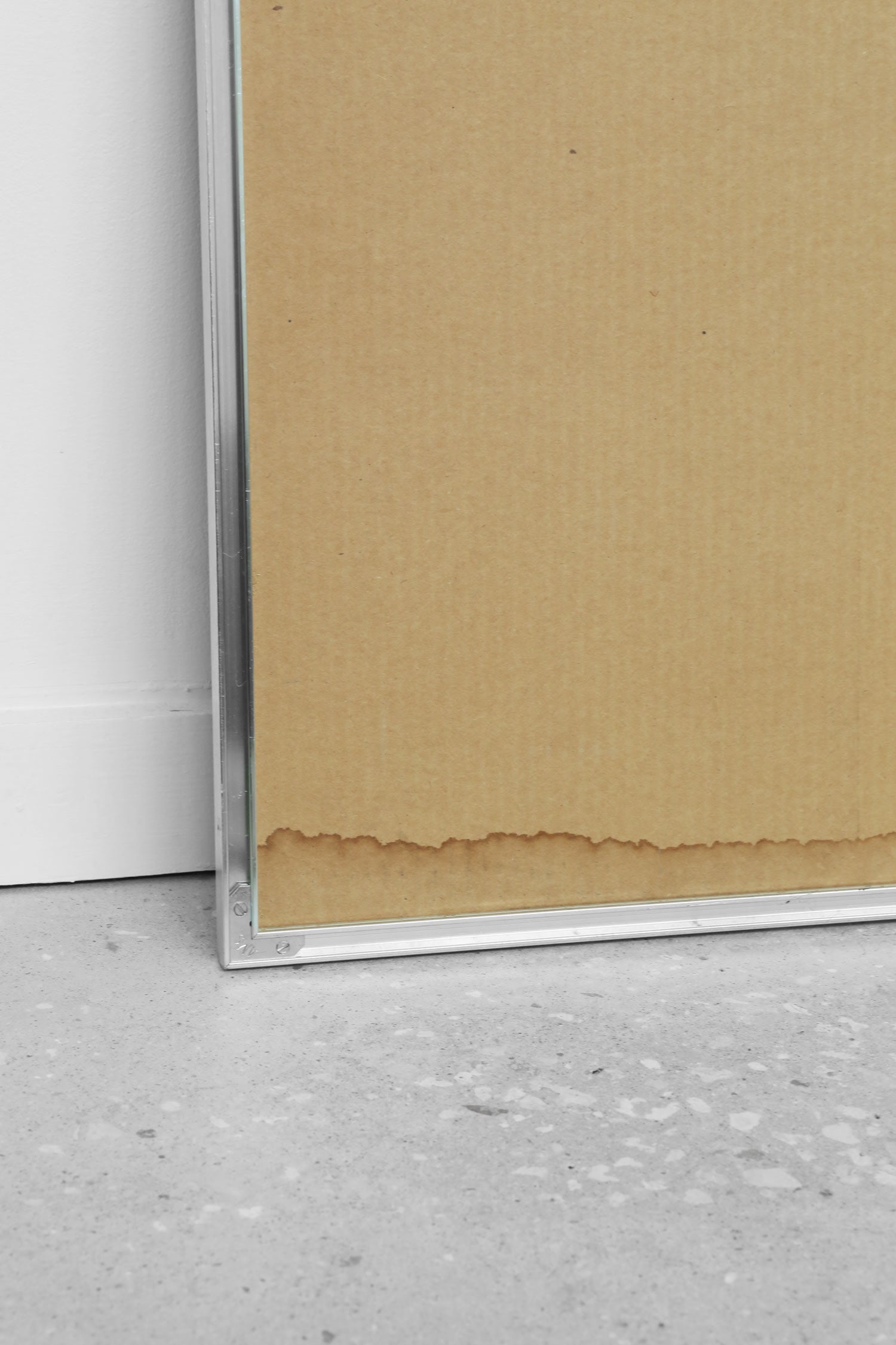 Georgia O’Keefe Exhibition Poster, 1987 — top view of framed poster backing