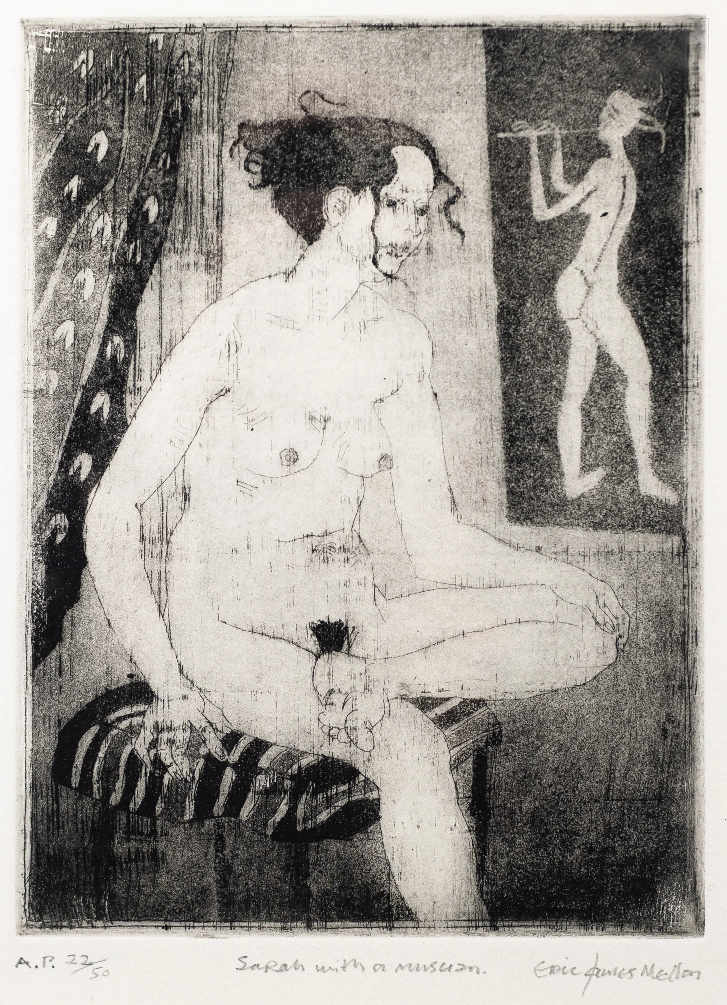 Limited Edition Lithograph 4 by Eric James Mellon (1925-2014) — detail view