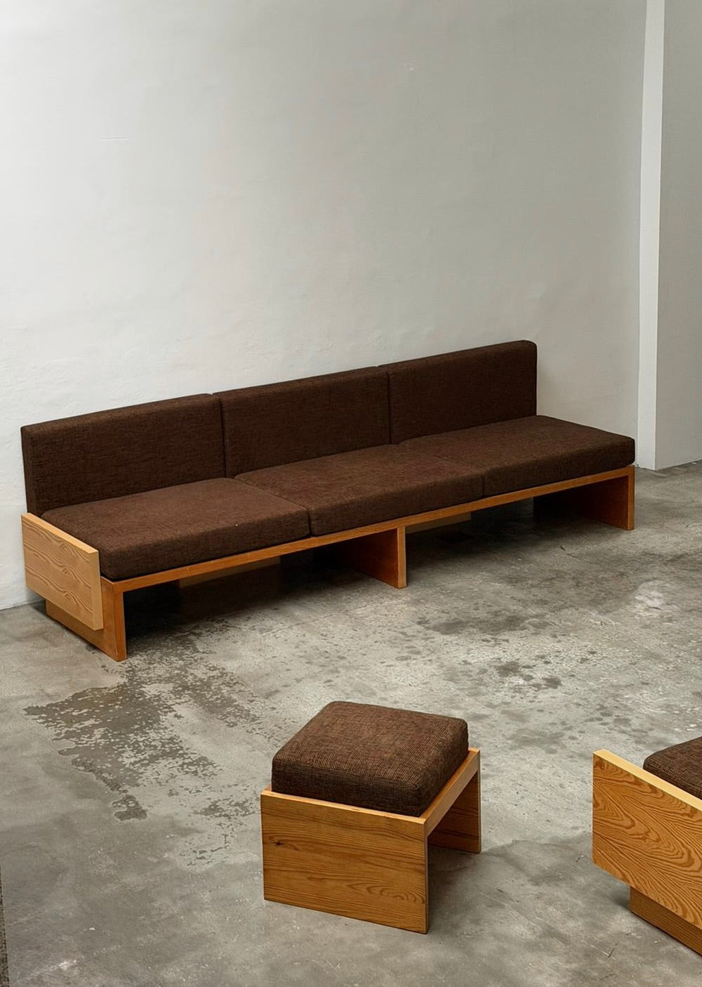 Modernist Benches and Stool, c.1970