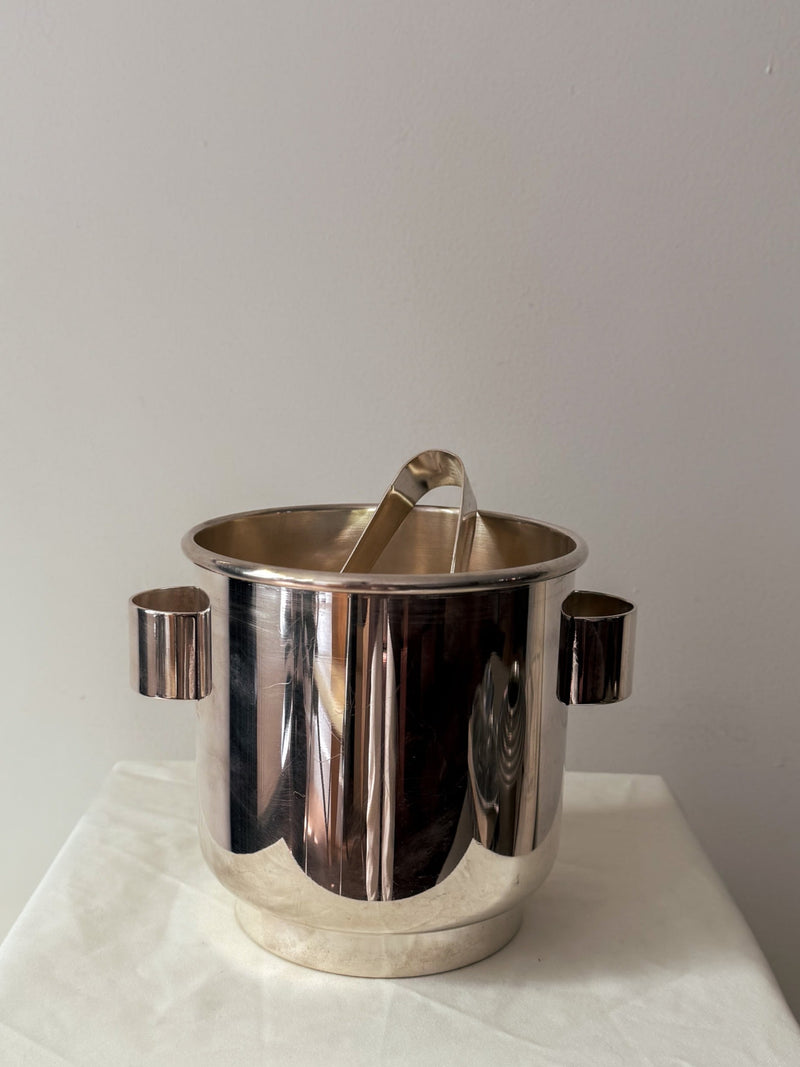Vintage Italian silverplated ice bucket  by Les Objets Amsterdam | The Oblist