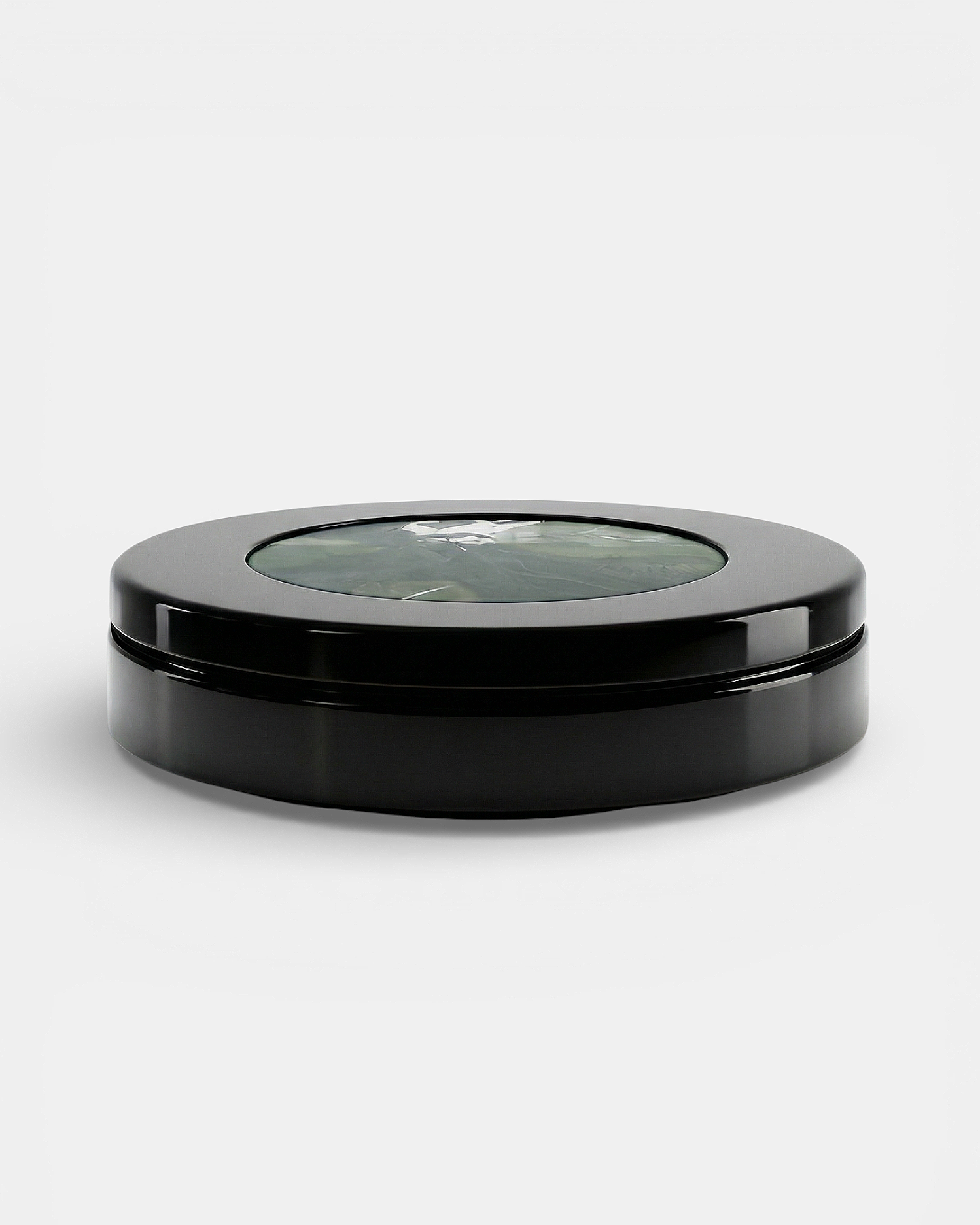 Yoyo Black And Avocado Marble by Marbera | The Oblist — black marble low table
