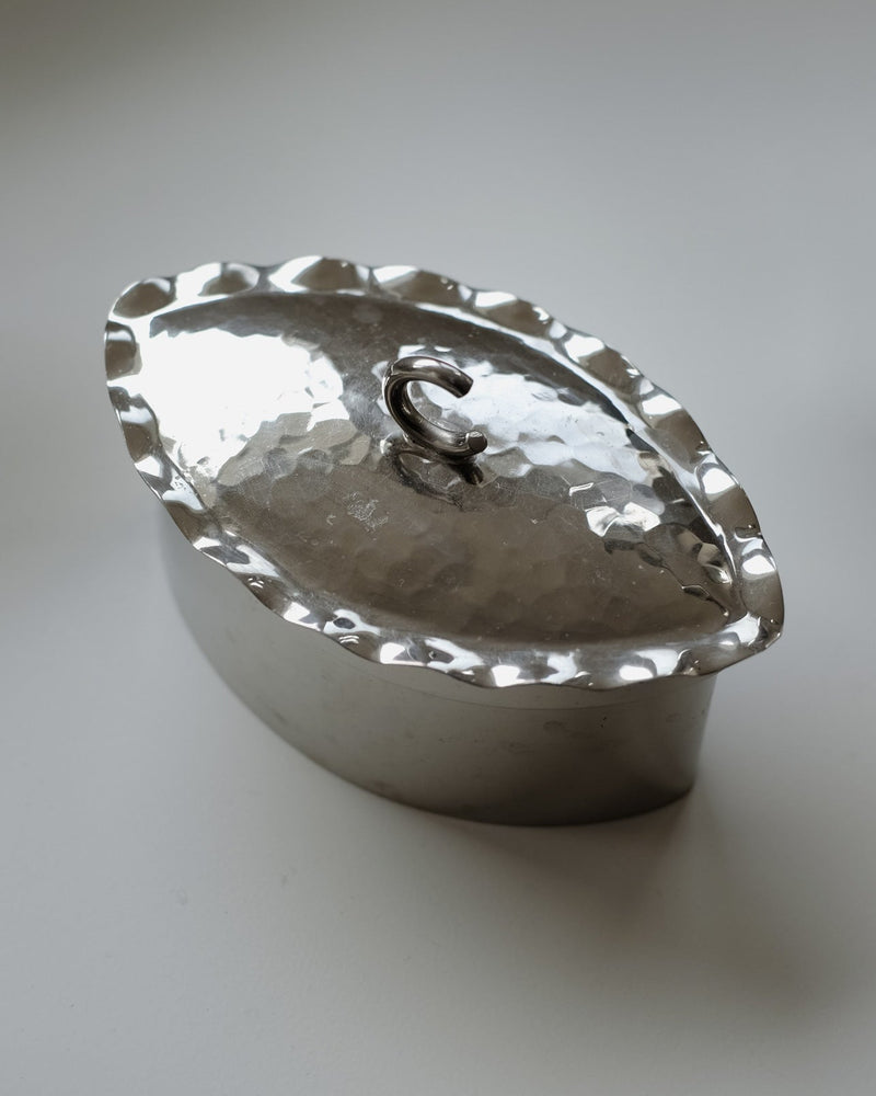 Small Hammered Box by septembre studios | The Oblist — handcrafted metal design