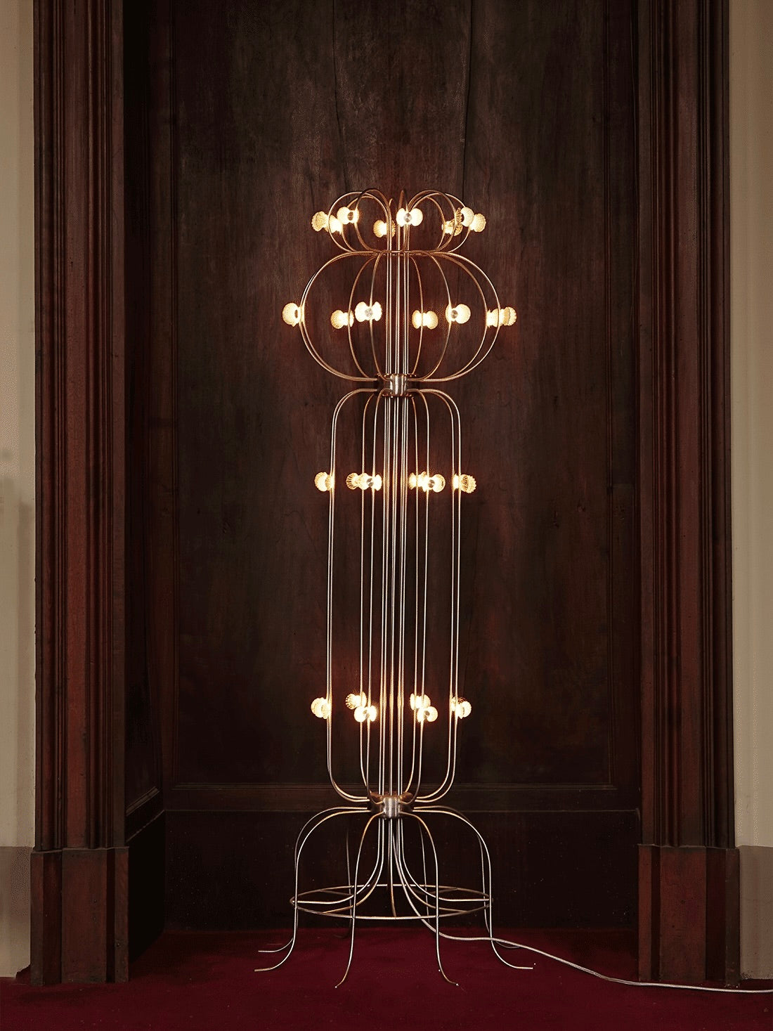 The Floor Lamp With Shells by Touch With Eyes | The Oblist — modern metal design