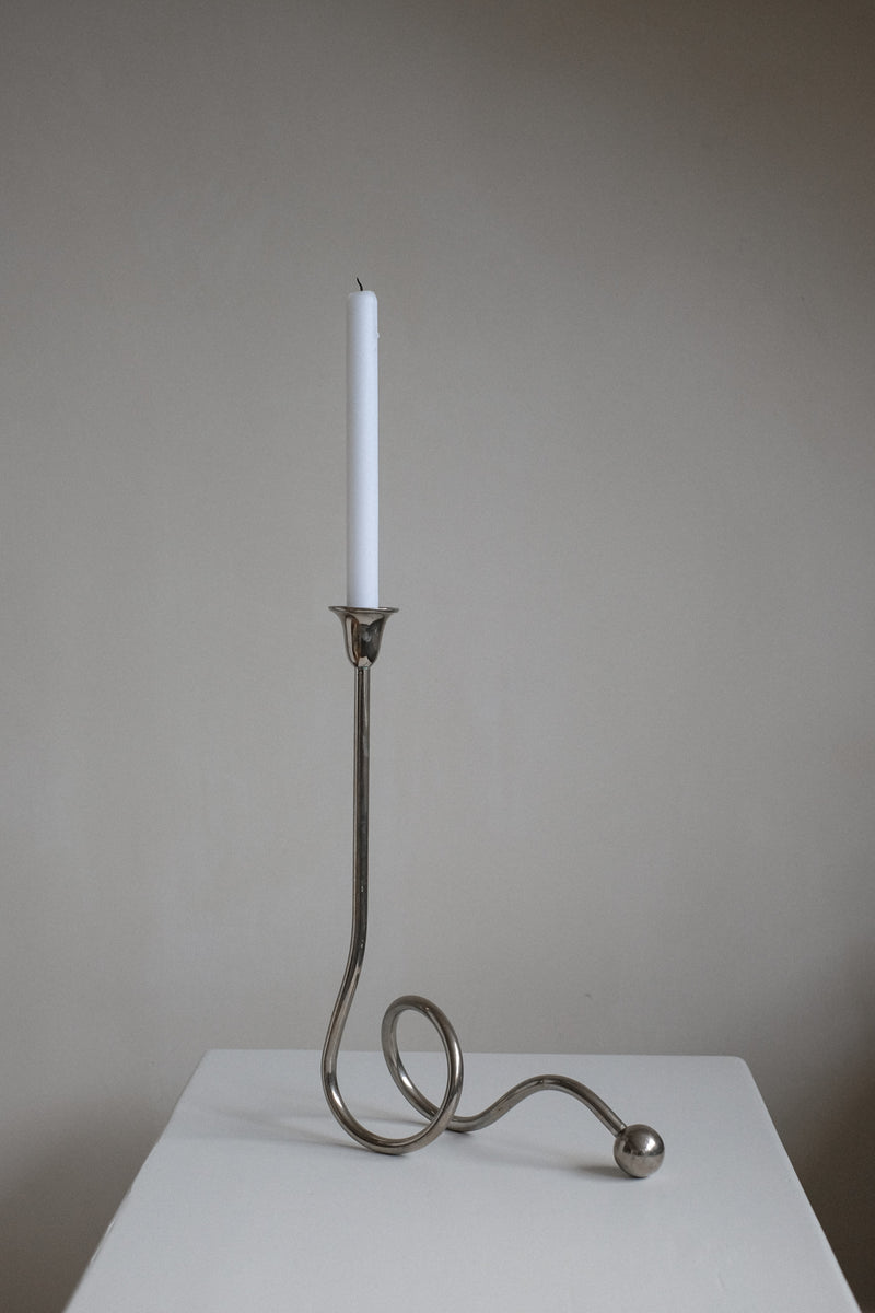 Chrome Candle Holder by Guido Niest by septembre studios | The Oblist