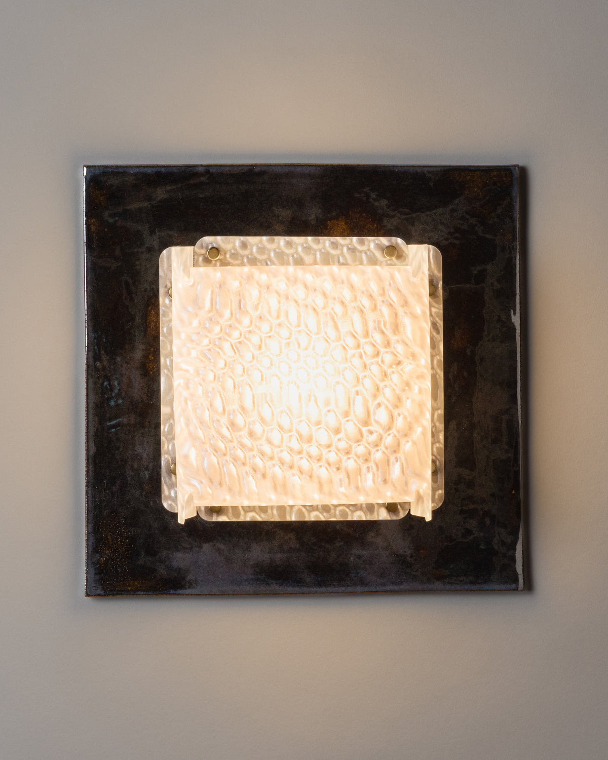 Field Square Sconce, Obsidian / Prism by SIN | The Oblist