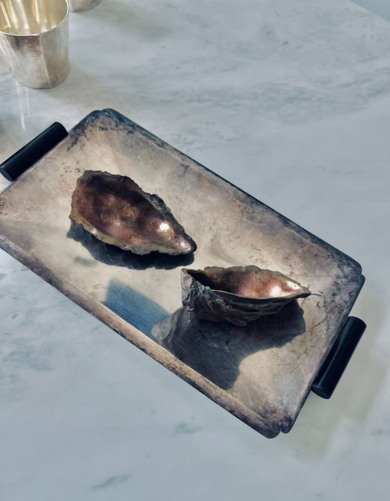 Pair of Bronze Oyster Sculptures  by Médecine | The Oblist
