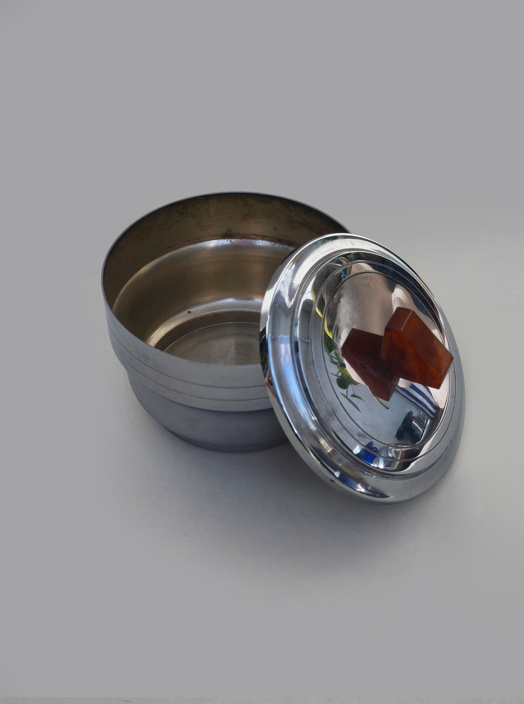 Art Deco Sugar Pot — side angle