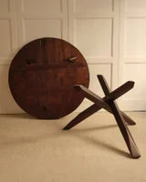 Circular wooden table — view 9